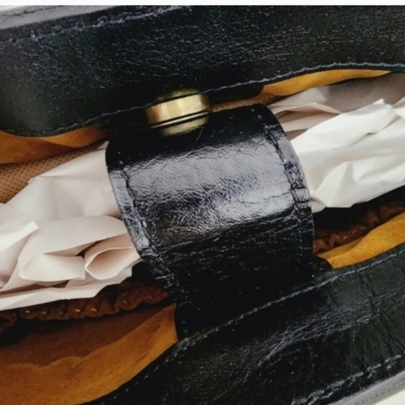 PATRICIA NASH Shoulder Bag Leather Braden Tote Colorblock Black Brown Red Orange - Picture 5 of 12